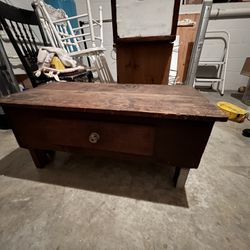 Antique Farm House Coffee Table 