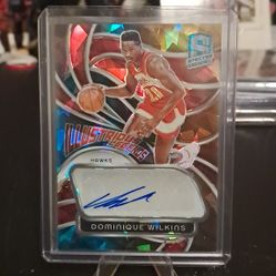 Dominant Wilkins Panini Spectra Auto  Number 33/35 On The Peint