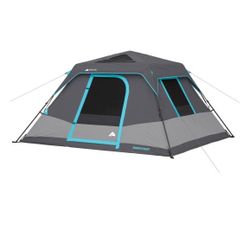 Ozark Trail 10 X 9 6-Person Dark Rest Instant Cabin Tent, 16.81lbs. Used