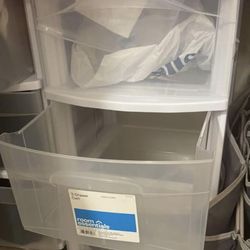 Plastic cart 3 drawer with wheels organizer