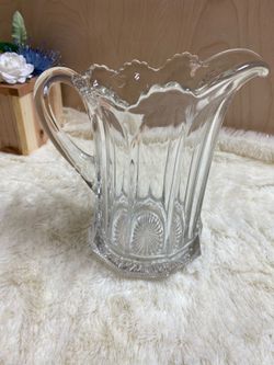 Helsey Glass Colonial Tankard Pitcher