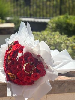 Heart shaped bouquet