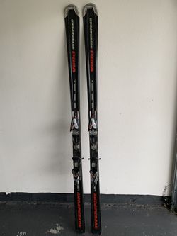 Völkl Supersport Superspeed skis with Marker Motion TT bindings.