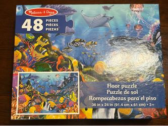 Kids - Melissa and Doug - 2x 48 piece FLOOR PUZZLES. Ocean and Jungle Theme