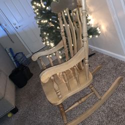 All Wood Rocking Chair 