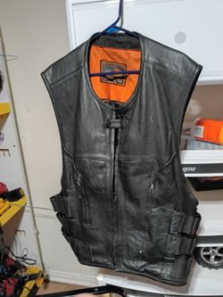 Motorcycle Harley Davidson vest leather vest