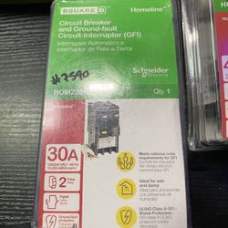 Square D Homeline 30 Amp 2-Pole GFCI Circuit Breaker