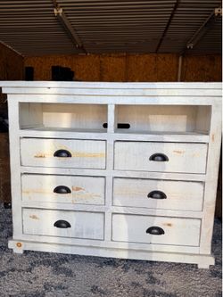 *Dimensions: W48” x D18” x H40” *Excellent condition *All 6 drawers work perfectly *Rustic style and finish