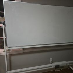 Large Mobile Double-Sided Whiteboard (Magnetic) – 71” x 35.5”