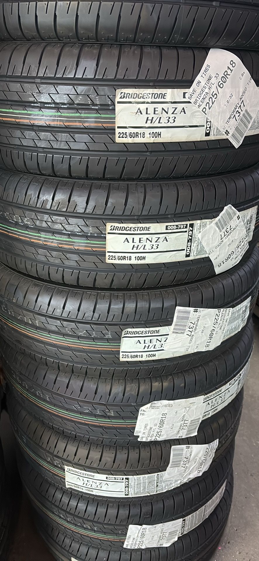 225/60/18 New Bridgestone tires