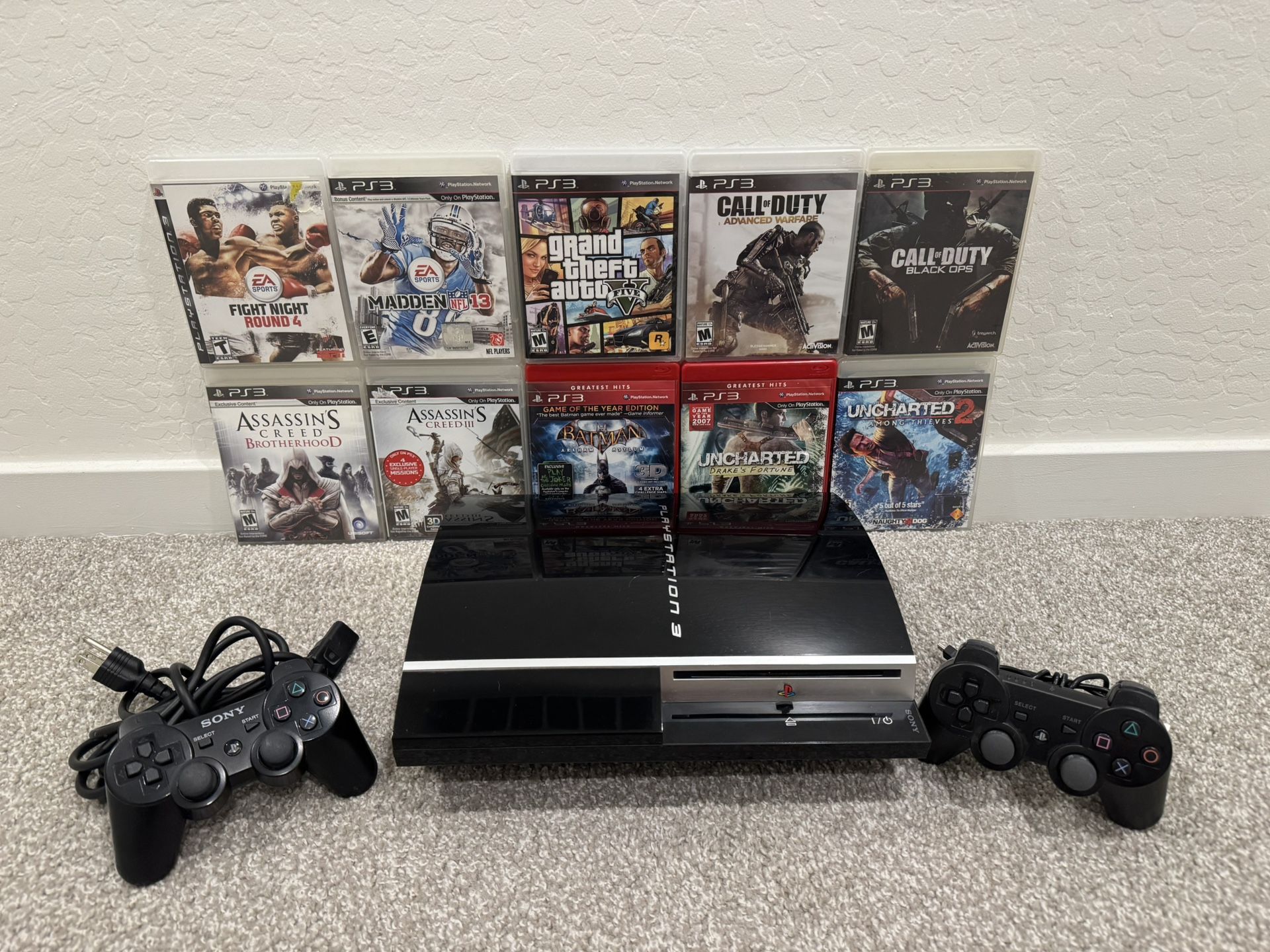PlayStation 3 w/10 Great Games!