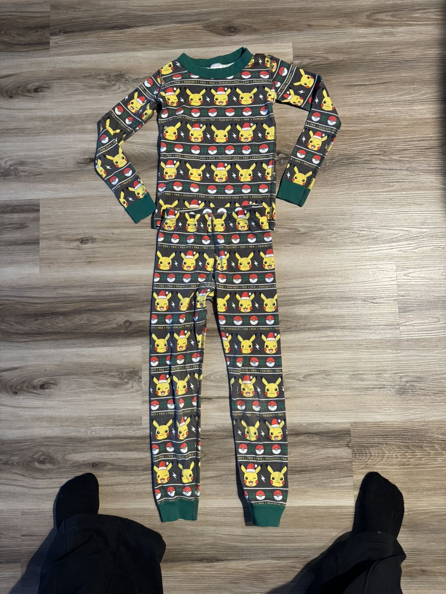 Hannah Anderson, children’s size 8 Pokémon Christmas pajamas
