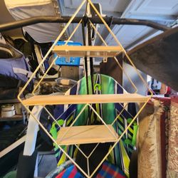 Wall Hanger Diamond Shape 3 Tier Shelf. $15