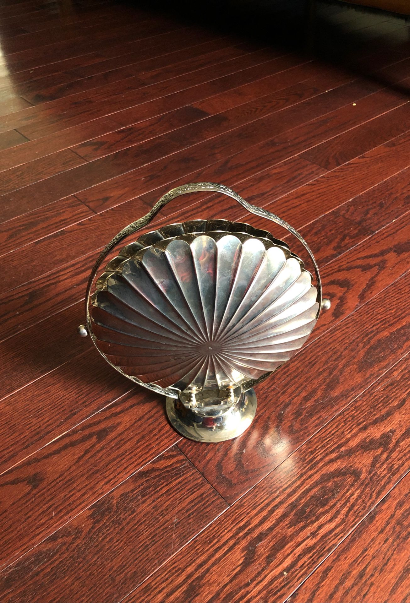 Silver plated 3 tier serving dish. 2 available for $8 each