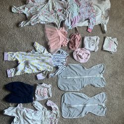 Baby Girl Clothes 0-3’ M 