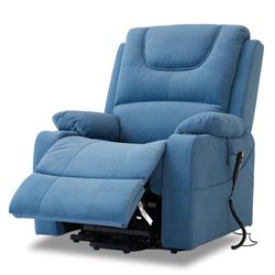 New-Power Lift Recliner Chair for Elderly Lay Flat Dual Motor Infinite Position with Heat Massage