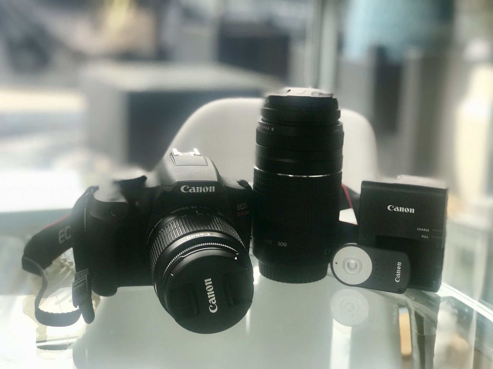 Canon T6 DSLR Camera Body w/ Canon 18-55mm Lens + Canon EF 75-300mm