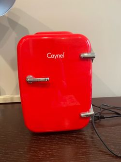 CAYNEL Mini Fridge Portable Thermoelectric 4 Liter Cooler & Warmer for Skincare