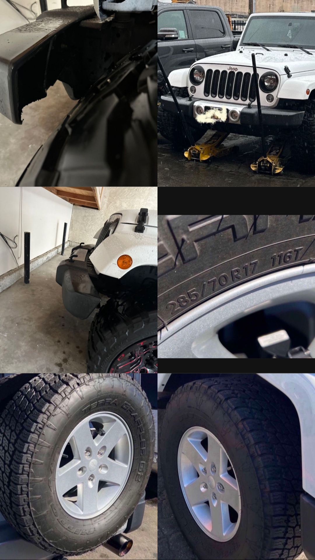 Jeep Wrangler Parts Rims Tires Bumper