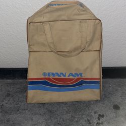 Vintage Pan-Am Canvas Travelers Bag
