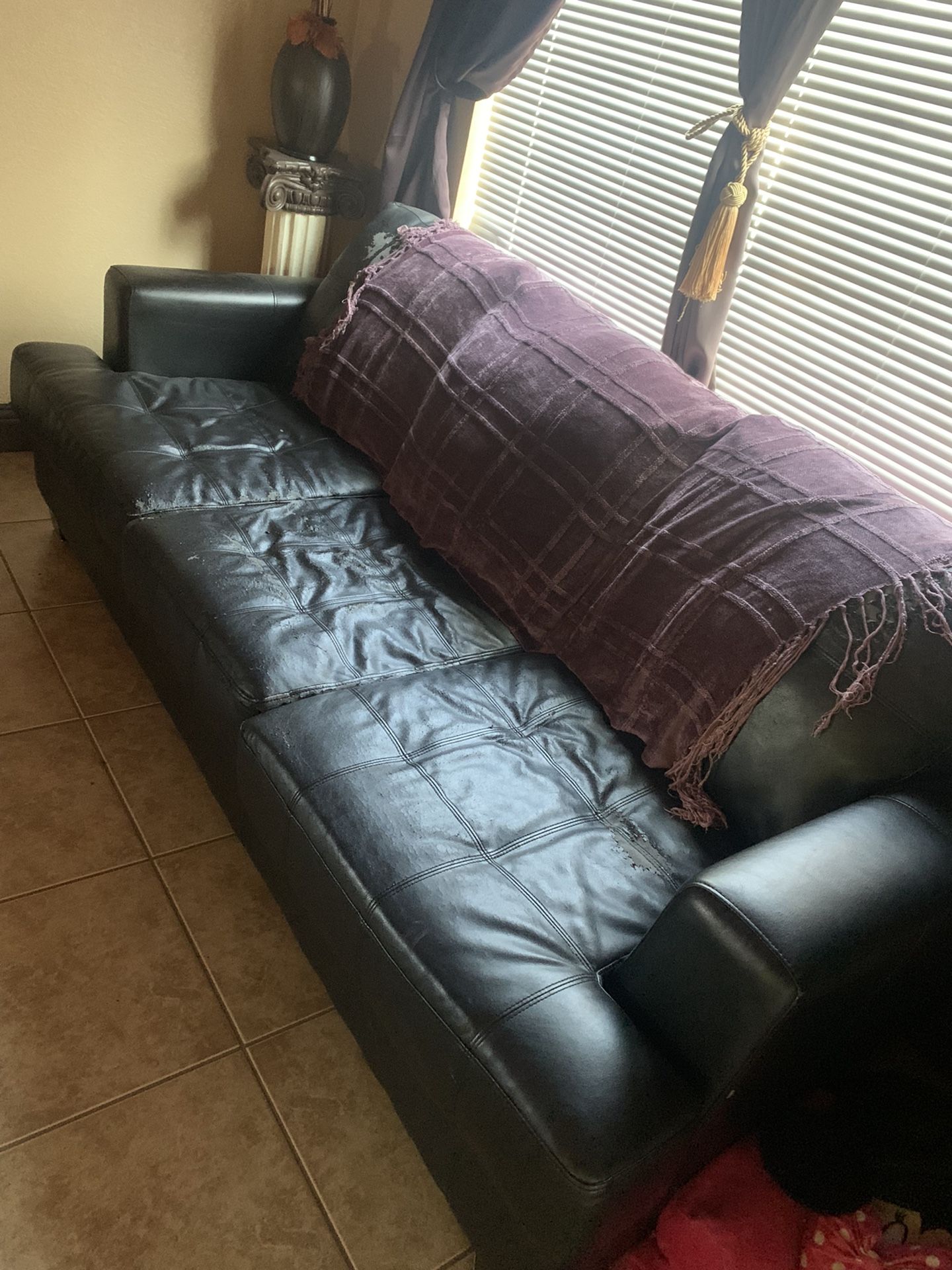 Black Leather Couches