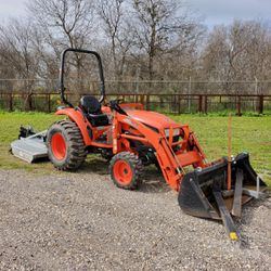 2015 KIOTI CK35HST TRACTOR WITH ATTACHMENTS