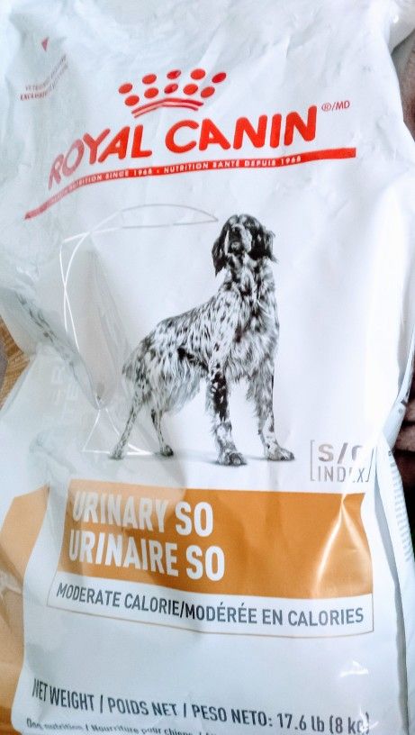 Royal Canine Urinary SO Moderate Calorie Dog Food – 17.6 lbs (New/Unopened)$50obo