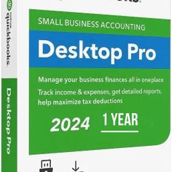 Intuit Quickbooks Desktop Pro 2024 ( PC) - 1 Device, 1 Year - Intuit Key