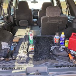 Bunch Of Car Items Including Custom Made Cargo Heavy Duty Metal Rails With U Bolts 