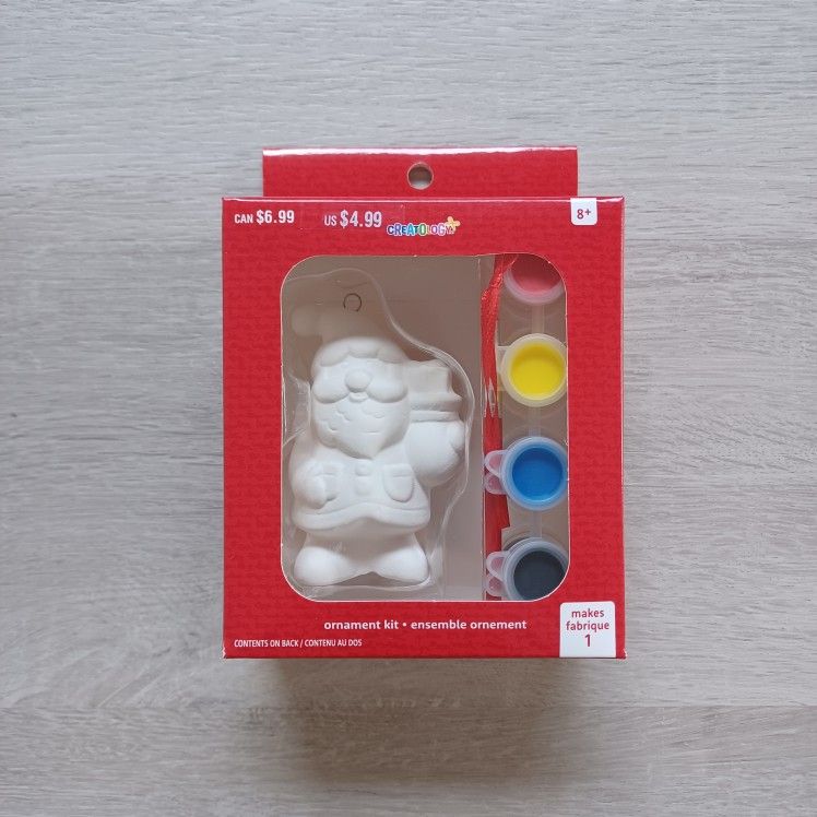 DIY Santa Ornament Coloring Kit For Kids