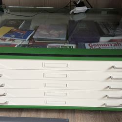 🏗️ Custom Architect Flat File Table with Glass Top