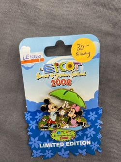 Disney Epcot Flower & Garden Festival 2008 Mickey Minnie LE 5000 Pin