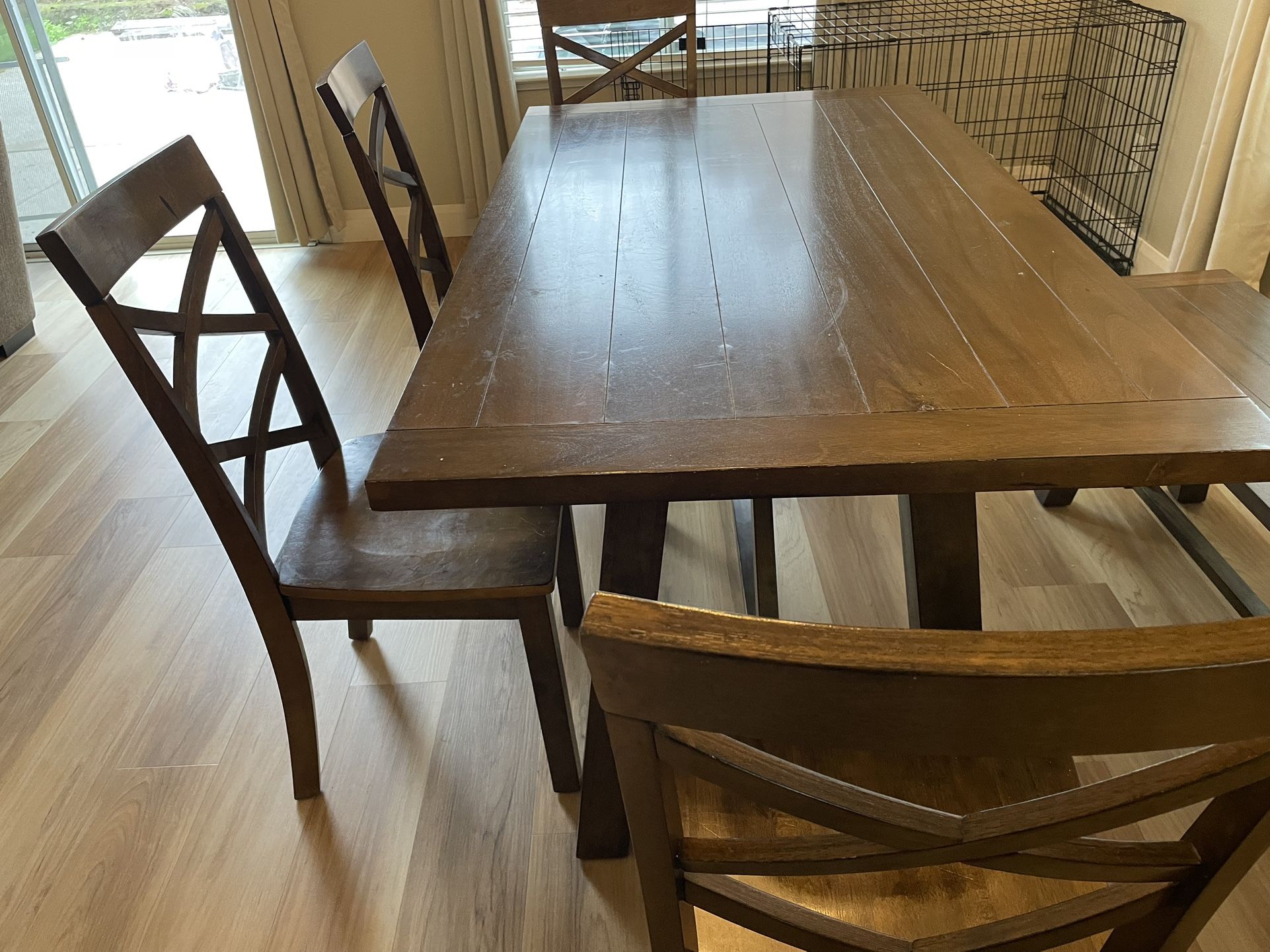 Dining Room Table And Chairs/bench
