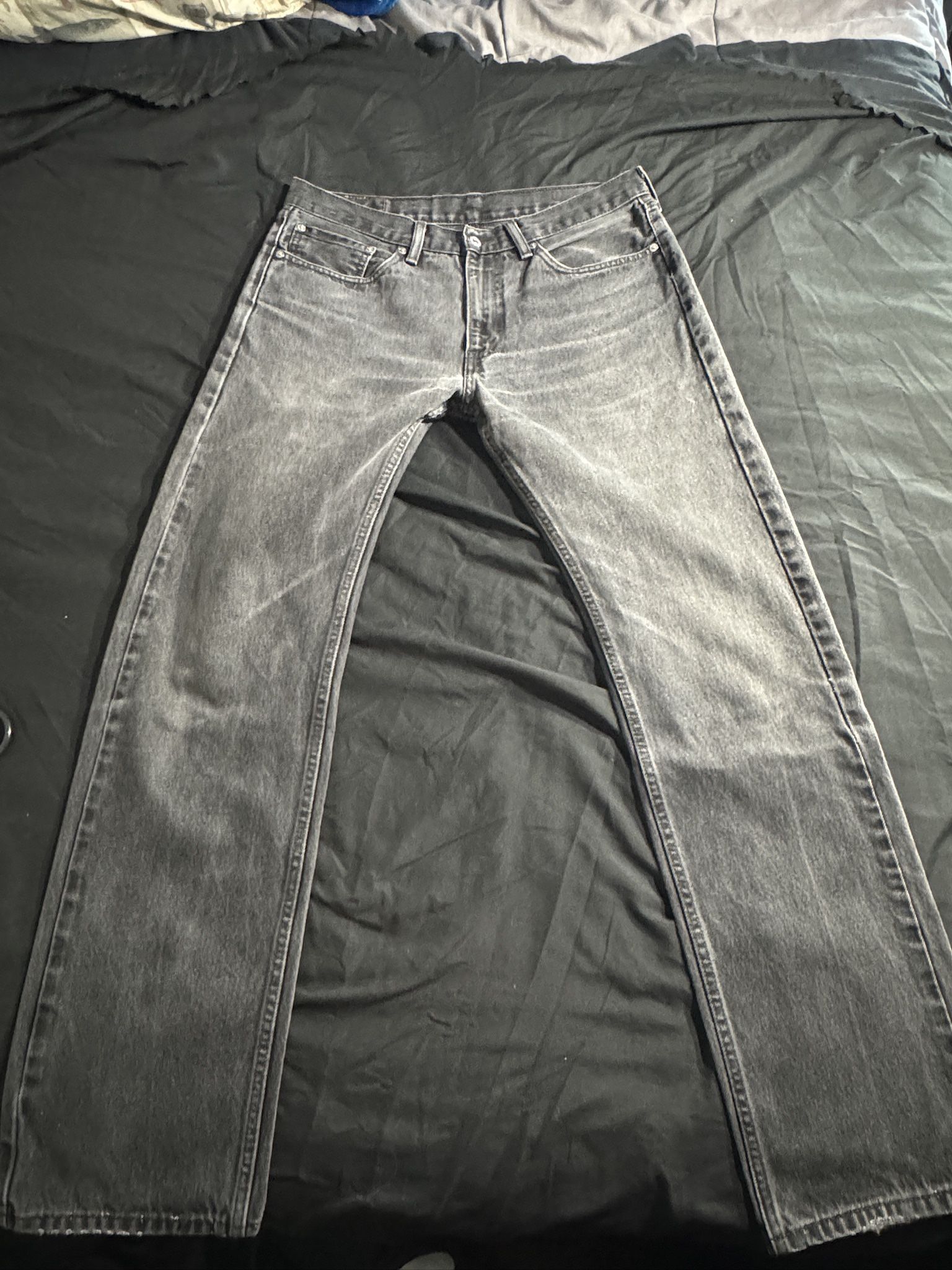 Levi's 505 black denim jeans