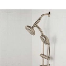 Glacier Bay Wall Bar Combo In Brushed Nickel