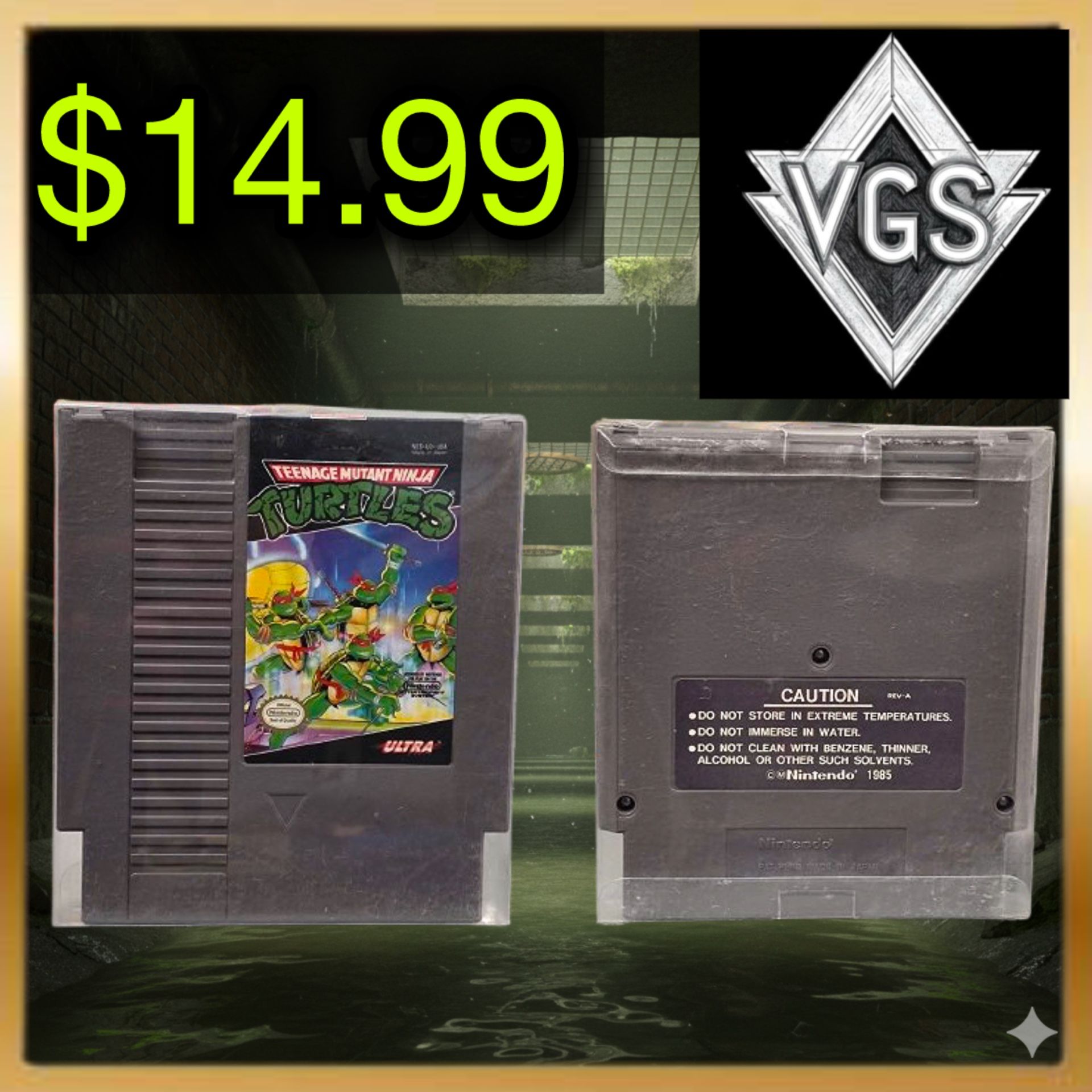 *VINTAGE* Teenage Mutant Ninja Turtles NES (1989)