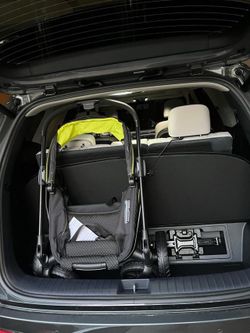 Evenflo Pivot Xplore All-Terrain Wagon Stroller + Snack Tray & Storage Basket