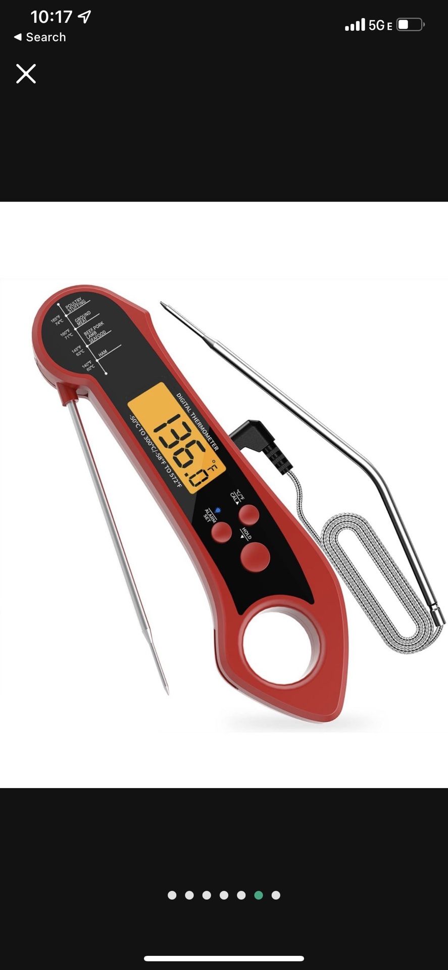 Dual Probe Digital Meat Thermometer Waterproof