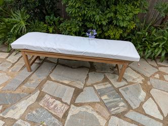 Kingsley Bate Waverly Grade A Teak Bench w/ New Sunbrella Cushion