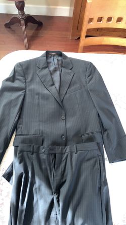 Black Pinstripe Suit