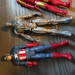 Action Figures Iron Man Captain America
