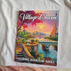 Village Charm Coloring Book 
