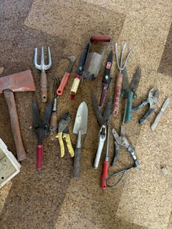 Set Of Handheld Garden Tools. 