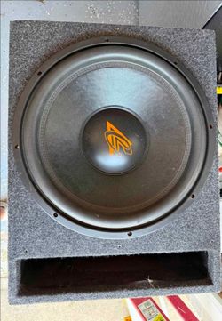 crescendo audio forte 15" subwoofer - 1000w rms - and 2500 amp power acustik