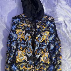 VERSACE REVERSIBLE HOODIE VEST!