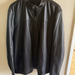 Michael Kors Racer Leather Jacket  