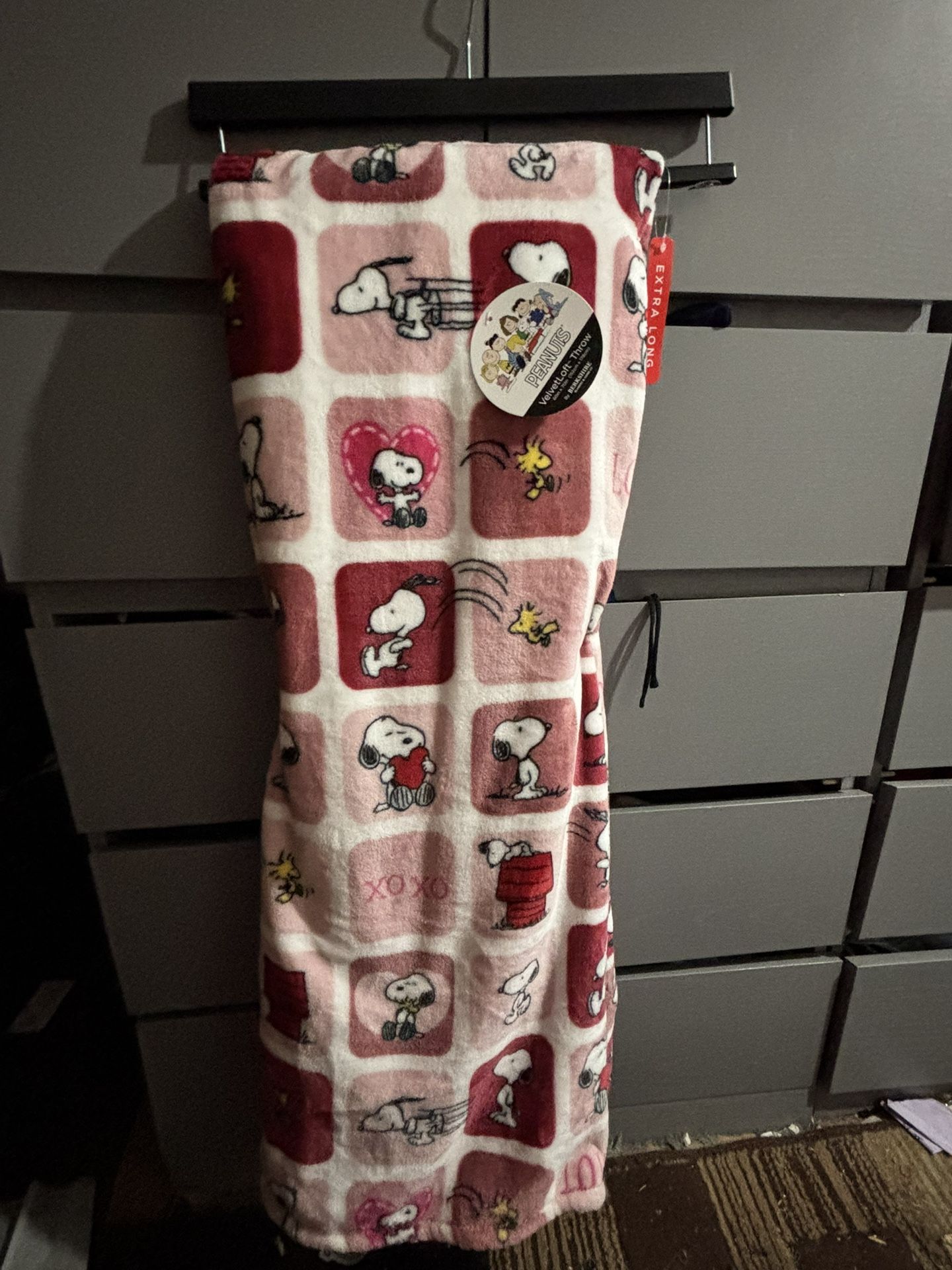 Snoopy valentines blanket
