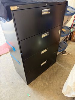 4 drawer horizontal file cabinet