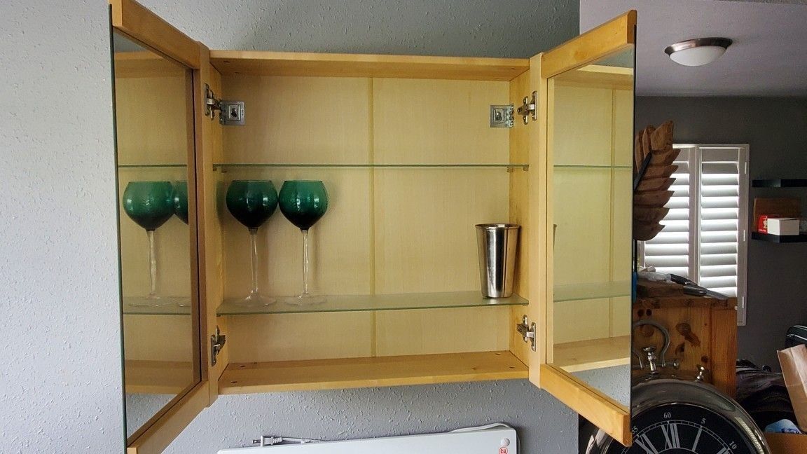 Ikea Birch Bjorken cabinet mirror
800.265.86