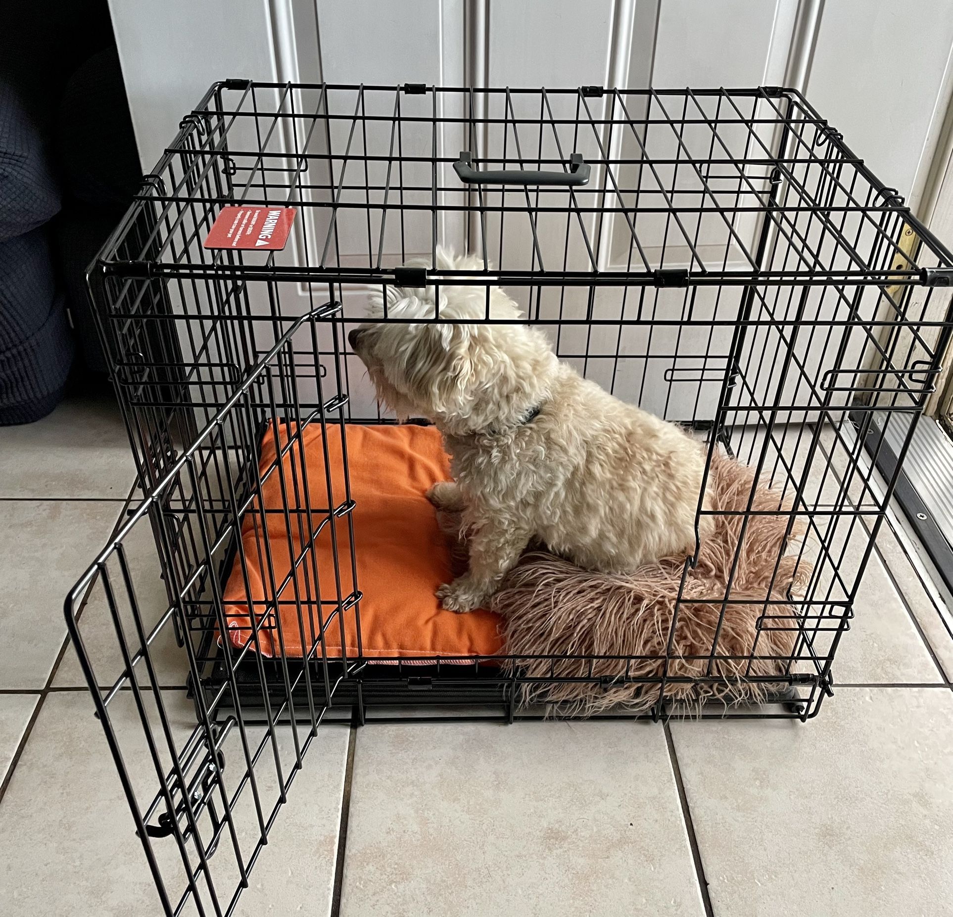 Dog Crate Metal Folding Two Doors